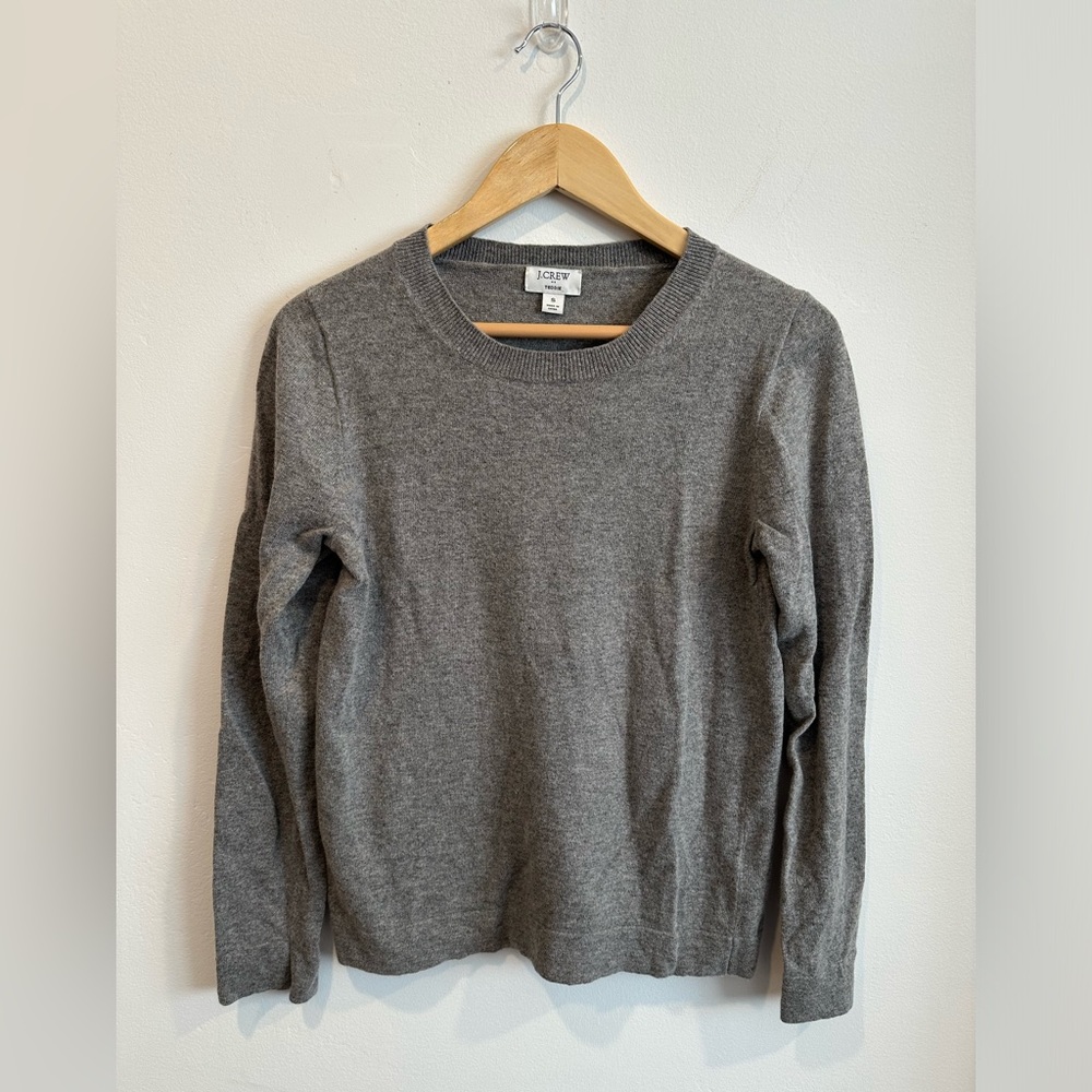 J. Crew Charcoal Crew Neck Sweater